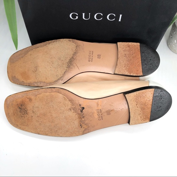 Gucci Authentic 90s GG Logo Square Toe Flats - Picture 8 of 8